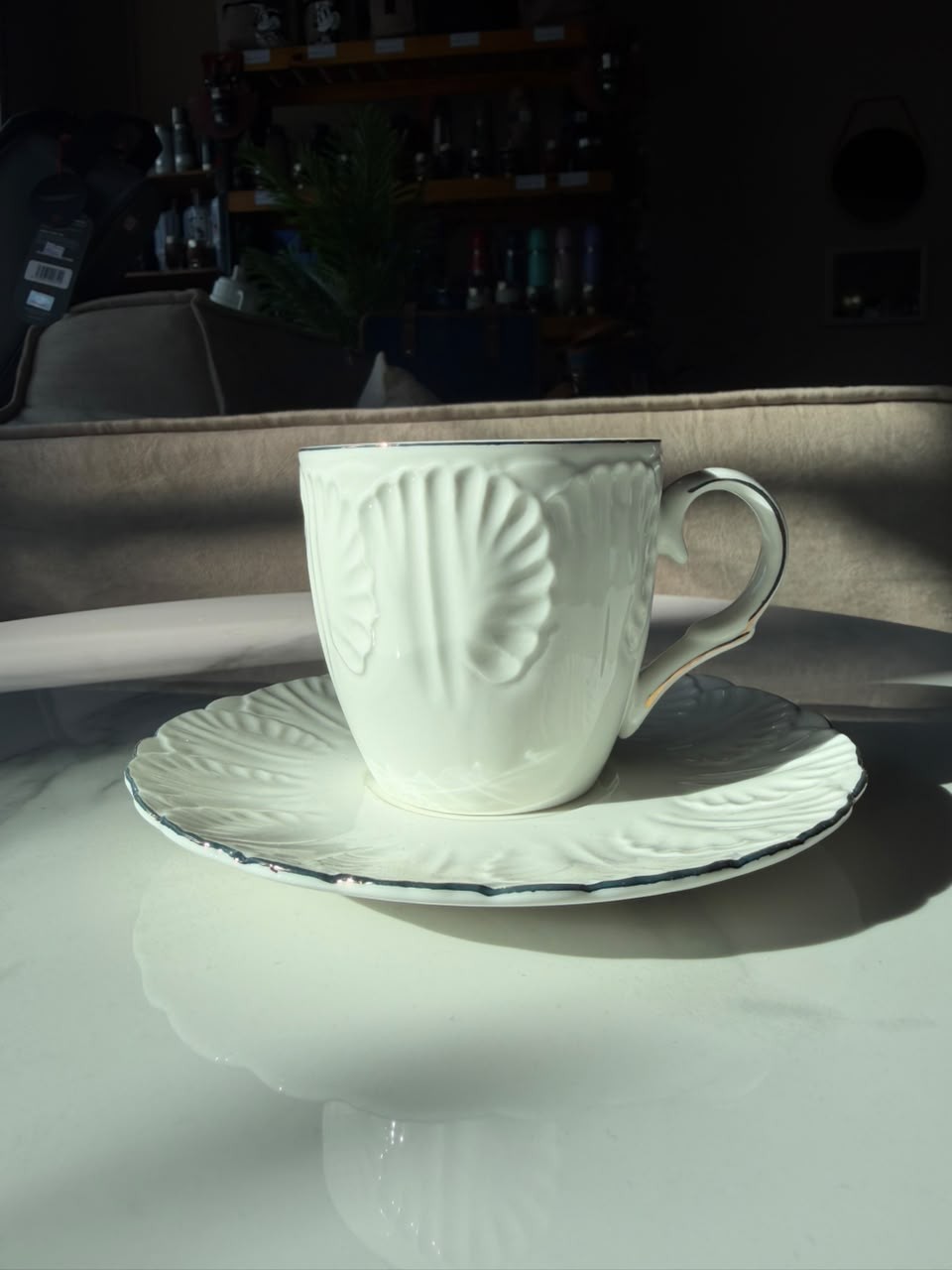 taza versalles con plato
