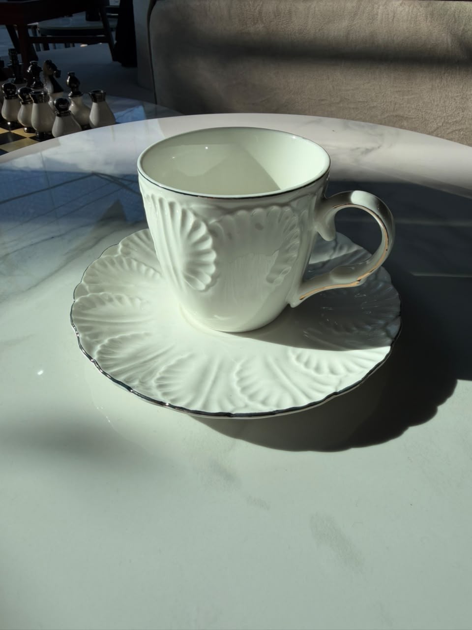 taza versalles con plato